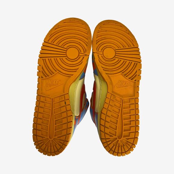 Nike Dunk High DD9404-800 Mineral Orange Blue Void Men’s Size 9 Wear and Tear - Picture 6 of 12